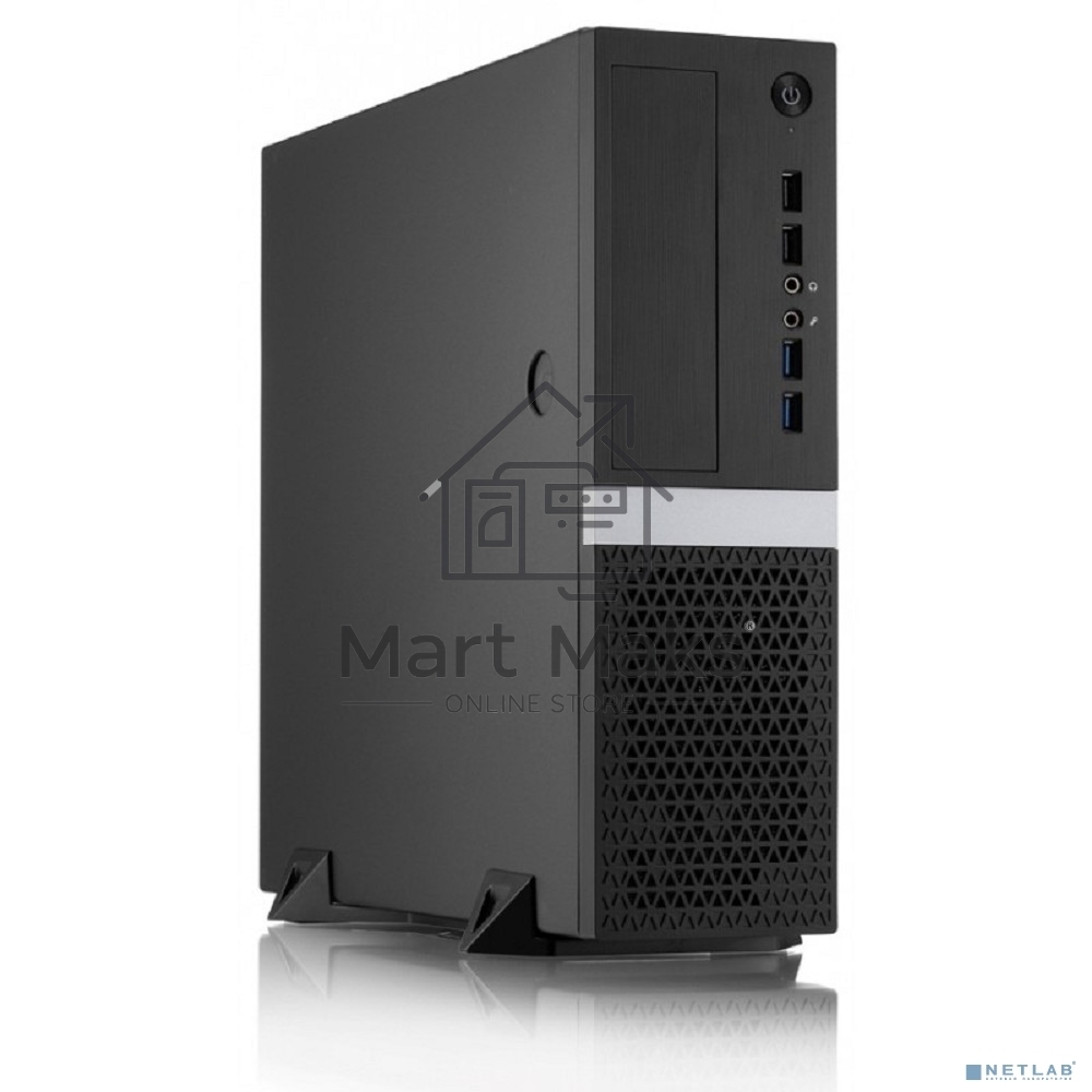 Компьютерный корпус Foxline FL-211-TFX300S с блоком питания 300Вт, mATX case, black, w/PSU TFX 300W, w/2xUSB2.0+2xUSB3.0, w/pwr cord, w/ 8cm FAN