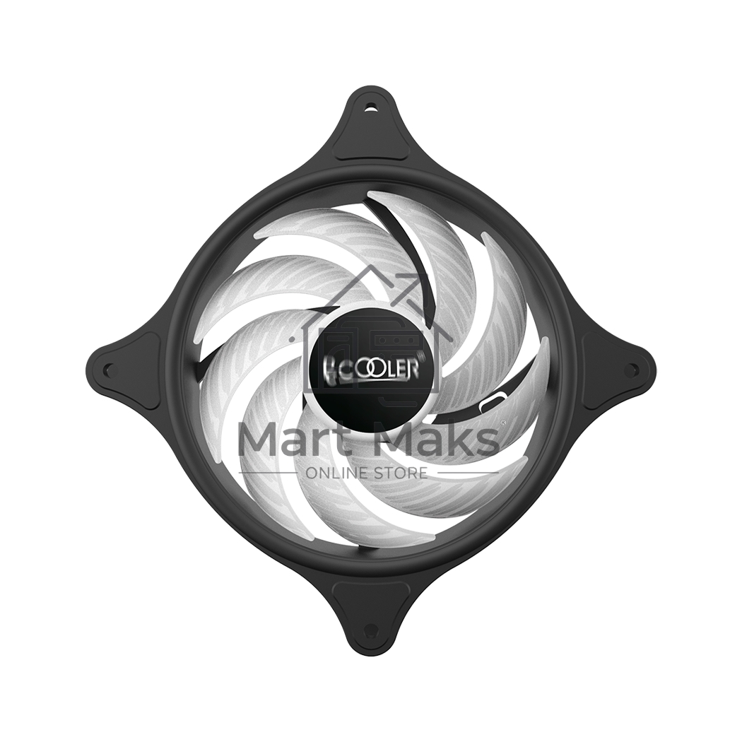 Вентилятор для корпуса PCCooler FX-120-3 черный, 120 мм, 1200 об/мин, 18 дБ, 3 pin