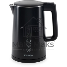Чайник электрический Hyundai HYK-S2507 0.6 л, 1000 Вт, черный