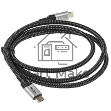 Кабель USB4 TypeC(M)--TypeC(M), 5K@60Hz, 8K@30Hz 40Gbps, PD 240W, VCOM, 1.5м CU560-1.5M