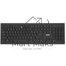 Клавиатура проводная Acer OKW120, USB, черный