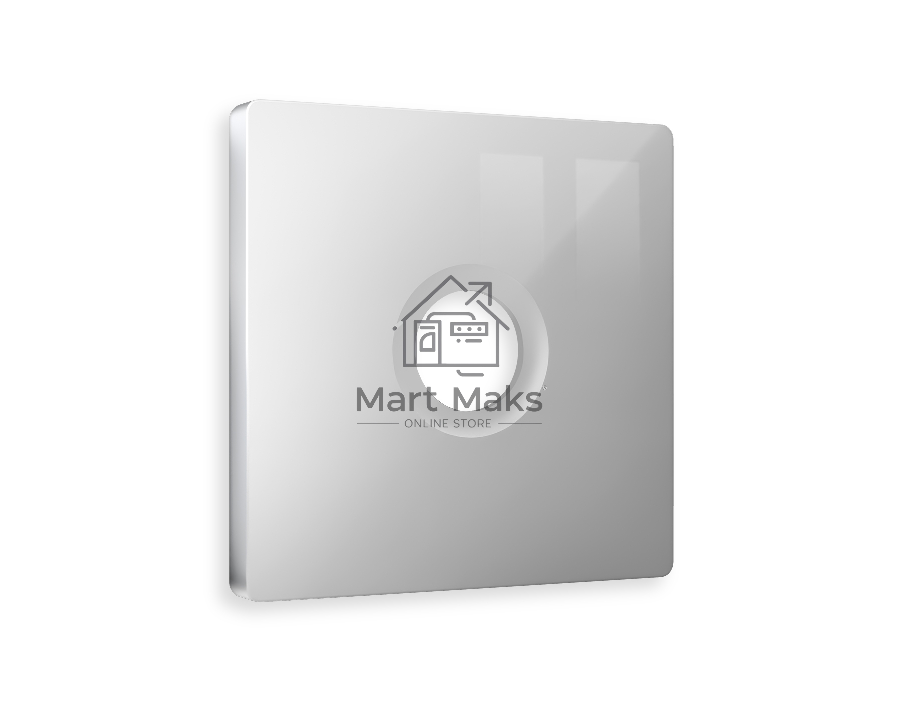 Лицевая панель ALFA (Серебро глянец) для TV розетки QUANT AP4130