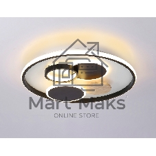 Светильник Ambrella light FL4802 WH/BK белый/черный 3000K-6400K 70W D500*95 (ПДУ ИК)