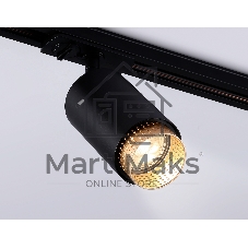 Трековый однофазный светильник Ambrella light GL5162 BK/GD черный/золото GU10 max 12W D60*190