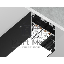 Алюминиевый профиль Ambrella light GP3050BK черный 2000*42*45