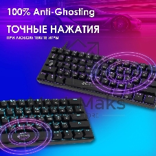 Клавиатура Oklick K713X проводная, USB Type-A, чёрный