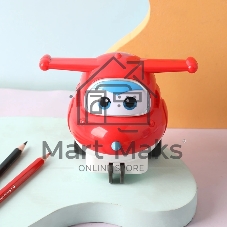 Точилка для карандашей механическая Deli EH517 Super Wings 1 отверстие пластик красный коробка (упак.:1шт)