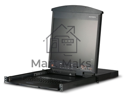 Квм консоль ATEN 8P CAT5 HIGH DENSITY DUAL RAIL LCD OVER