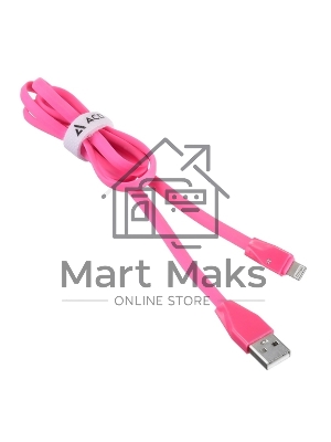 Кабель USB ACD-Life Lightning ~ USB-A TPE, 1м, маджента (ACD-U920-P5M)