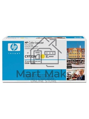 Картридж лазерный HP C9732A желтый LJ 5500 (12000 стр.)