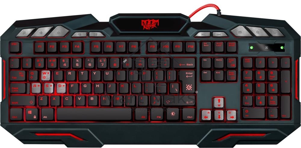 Клавиатура Defender Doom Keeper GK-100DL RUпроводная, USB, черный