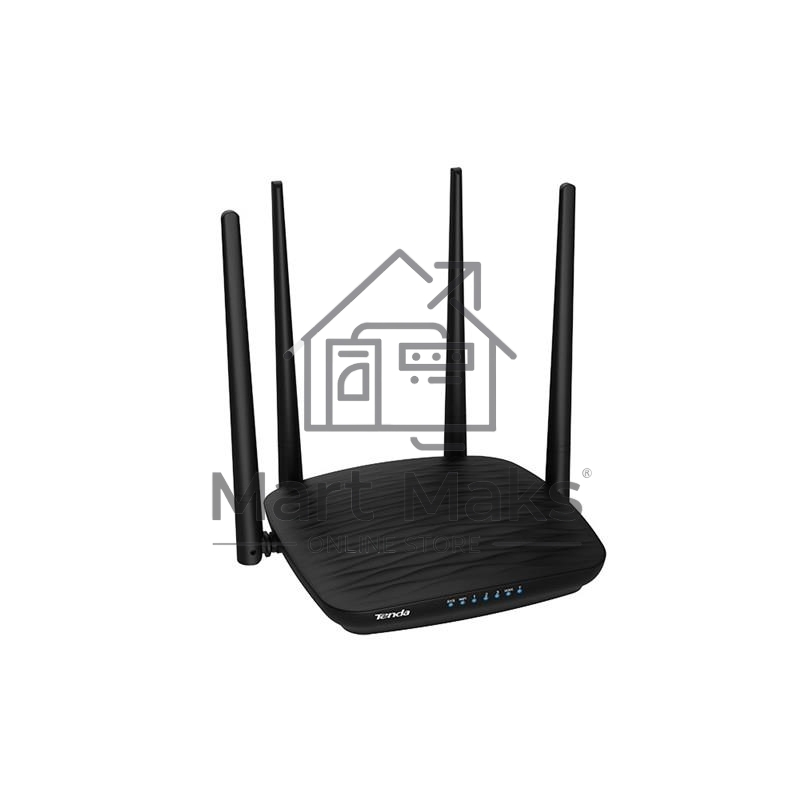 Маршрутизатор Tenda AC5 1200Mbps 11AC wave2Router, MU-MIMO,1Ghz CPU，4X5dbi Antennas, 1X100Mbps WAN, 3x100Mbps LAN,WiFi On/Off Switch,Universal Rep