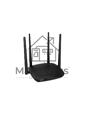 Маршрутизатор Tenda AC5 1200Mbps 11AC wave2Router, MU-MIMO,1Ghz CPU，4X5dbi Antennas, 1X100Mbps WAN, 3x100Mbps LAN,WiFi On/Off Switch,Universal Rep