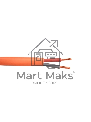 Кабель монтажный огнестойкий ТЕХНОКАБЕЛЬ-НН КПСнг(А)-FRLS-1х2х0,2, медный, неэкранированный, с низким дымо и газовыделением, 200 м, оранжевый