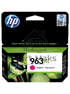 Картридж струйный HP 963XL 3JA28AE пурпурный увеличенной емкости (1600 стр) для HP OfficeJet Pro 901x/902x