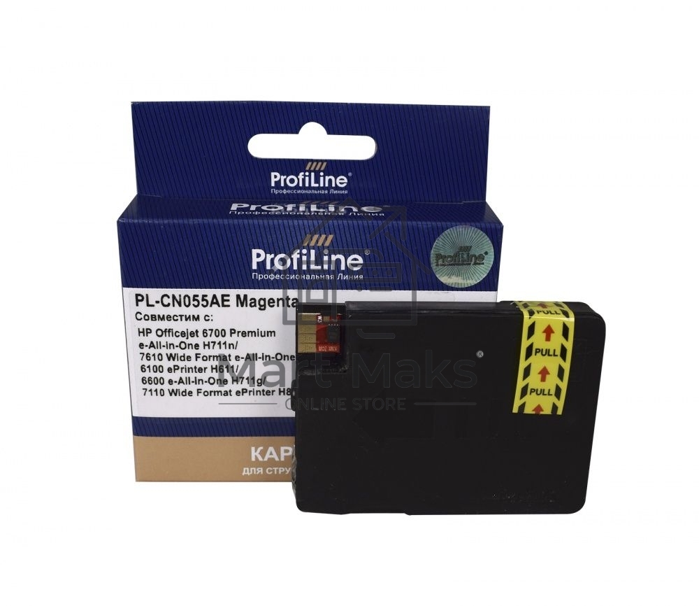 Картридж струйный ProfiLine PL-CN055AE (№933XL) для принтеров HP Officejet 6700 Premium e-All-in-One H711n/7610 Wide Format e-All-in-One/6100 ePrinter H611/6600 e-All-in-One H711g/7110 Wide Format ePrinter H812a Magenta
