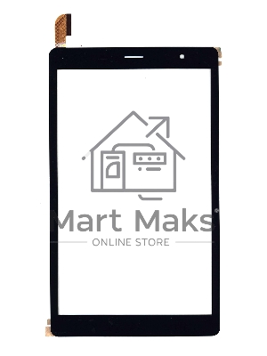 Сенсорное стекло (тачскрин) для Digma Optima 8 Z801, черное