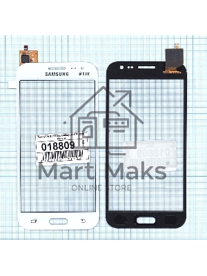 Сенсорное стекло (тачскрин) для Samsung Galaxy J2 SM-J200 белое
