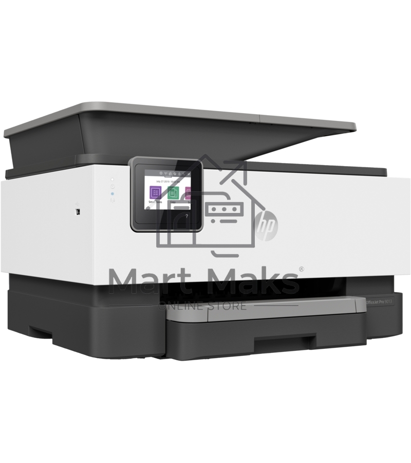 МФУ струйный HP OfficeJet Pro 9013 AiO Printer, A4, цветной, печ. до 32/18 стр/мин. (ч/б/цв.), скан. до 8 стр/мин., 1200 x 4800 dpi (печ.), 1200x1200dpi (скан.), USB, RJ-45, Wi-Fi