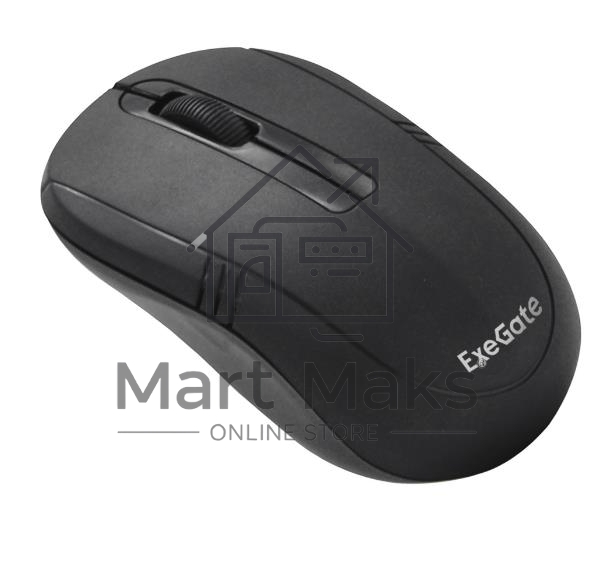 Мышь беспроводная ExeGate Professional Standard SR-9021 черный, 1200 dpi, радиоканал, USB, кнопки - 3
