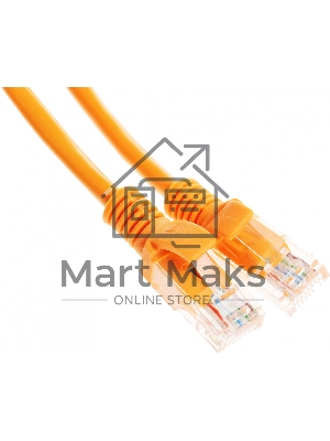 Патч-корд Premier PP12-0.25M/O 1000Гбит/с UTP 4 пары cat.5E CCA molded 0.25м оранжевый RJ-45 (m)-RJ-45 (m)