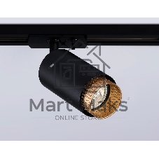 Трековый однофазный светильник Ambrella light GL5162 BK/GD черный/золото GU10 max 12W D60*190
