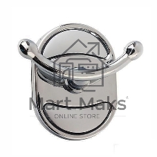 Крючок для полотенца Potato Genus двойной, хром P2905-2