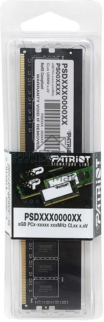 Оперативная память Patriot Signature, DDR4, 16GB (1x16 GB), 3200 MHz, CL22, DIMM