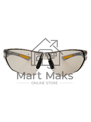 Очки защитные Denzel открытые, поликарбонатные, дымчатая линза