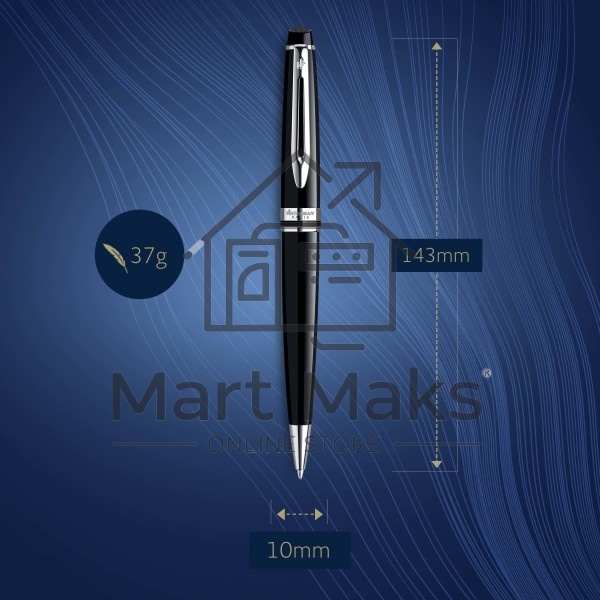 Ручка шариковая Waterman Expert 3 (CWS0951800) Black CT M, синие чернила, подарочная коробка