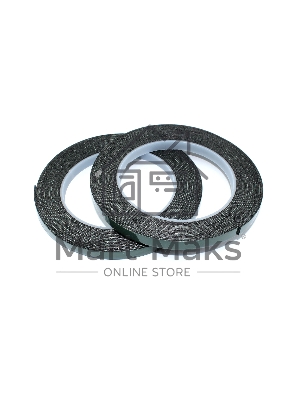 Скотч двусторонний черный вспененный с зеленой защитной лентой толщина 1мм ширина 8мм 5м 2 шт Скотч двусторонний черный вспененный с зеленой защитной лентой толщина 1мм ширина 8мм 5м 2 шт