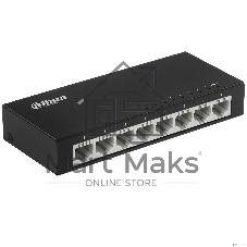 Коммутатор Dahua DH-PFS3008-8ET, 8×100 Мбит/с, неуправляемый