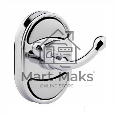 Крючок для полотенца Potato Genus двойной, хром P2905-2