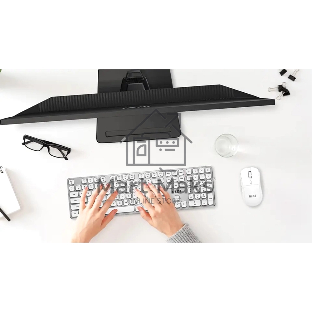 Комплект клавиатура и мышь MSI FORGE K210 W COMBO WHITE RU