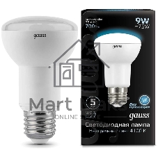 Лампа светодиодная Gauss 106002209LED Reflector R63 E27 9W 4100K