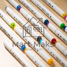 Набор маркеров для скетчинга Deli EC187-48 ColoRun 11мм, 150мм, трехгранный корпус, двойной пишущий наконечник, 1-5мм, 48 цветов, ассорти, пластиковая коробка (48шт.)