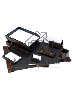 Настольный набор Good Sunrise 8FE-1A (8 предметов) черное дерево дерево/МДФ черный