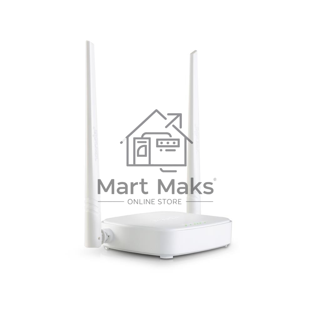Сетевое оборудование TENDA N301 маршрутизатор 802.11n, до300Мбит/с, 2T2R, LAN: 3х10/100Мбит/с, WAN: 1х10/100Мбит/c, 2 внешние антенны 5дБи