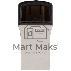 Флешка USB Transcend JetFlash 890S (TS128GJF890S), 128Gb, USB 3.1/Type-C, R/W 70/25, темно-серый