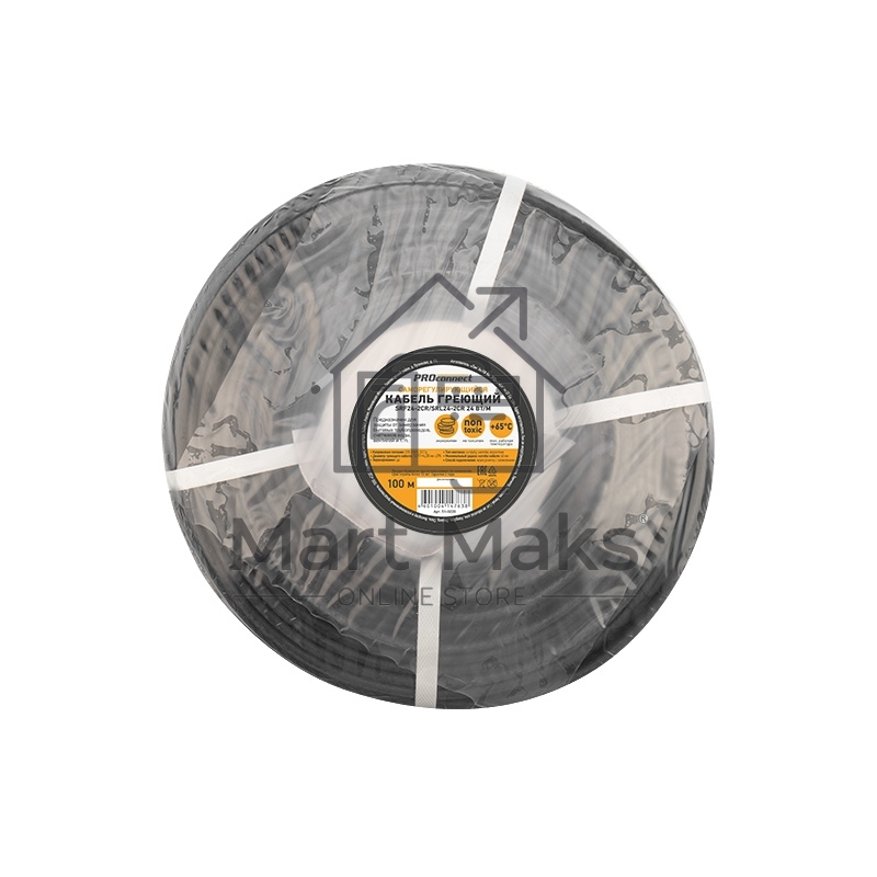 Кабель греющий саморегулирующийся экранированный SRF24-2CR/SRL24-2CR (24 Вт/1 м), 100 м PROconnect