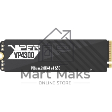 Накопитель SSD Patriot Viper VP4300, 1Tb, PCIe 4.0 x4, M.2 2280, NVMe, R/W 7400/5500, с радиатором
