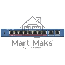 Коммутатор Hikvision DS-3E0310P-E/M, 8×100 Мбит/с PoE+ + 1×1 Гбит/с RJ45 + 1×1 Гбит/с Combo, неуправляемый