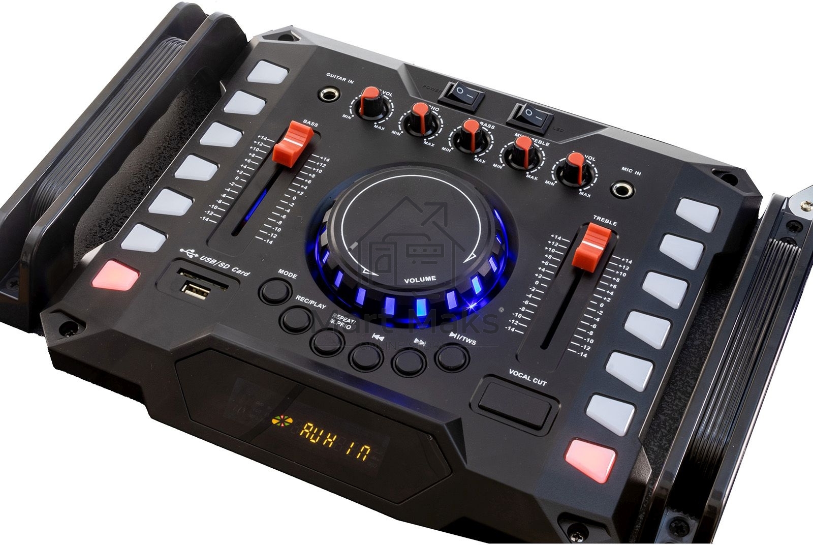 Минисистема SUPRA SMB-2150 черный 1200Вт FM USB BT SD (в комплекте: активн.+пассив.колонки)