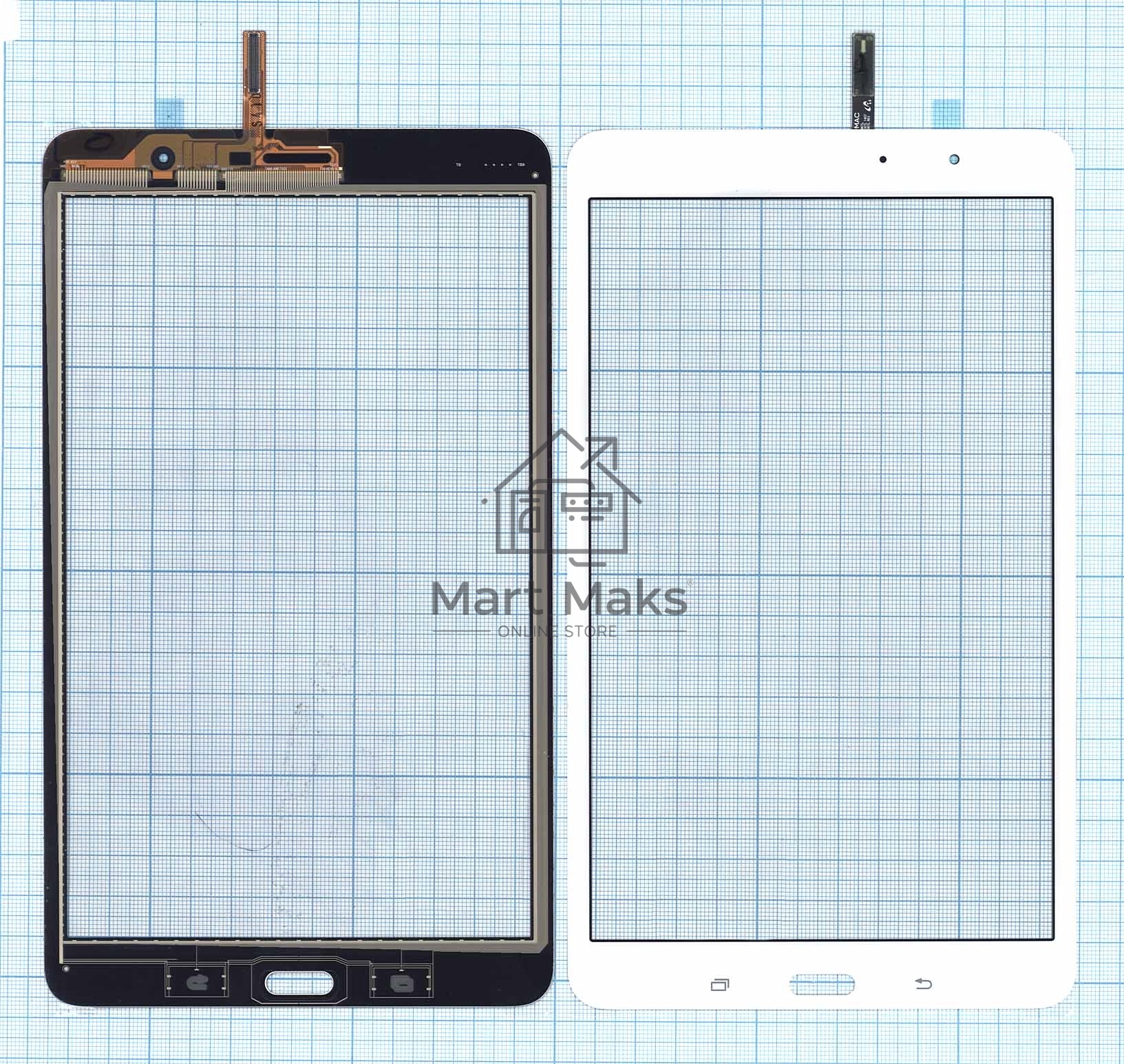 Сенсорное стекло (тачскрин) для Samsung Galaxy Tab Pro 8.4 SM-T320, белое