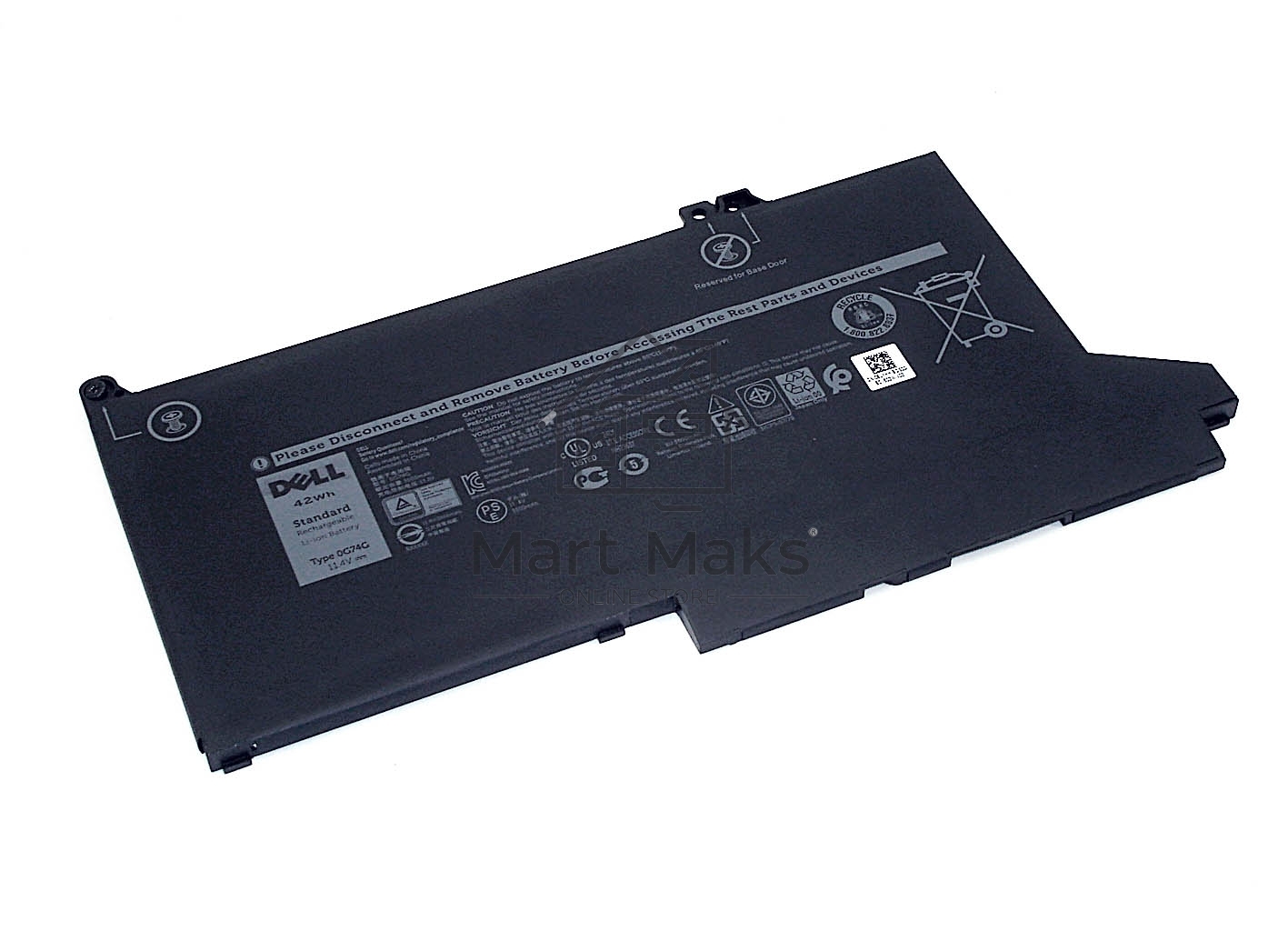 Аккумуляторная батарея для ноутбука Dell Latitude E7280 (0G74G) 11.4V 3500mAh