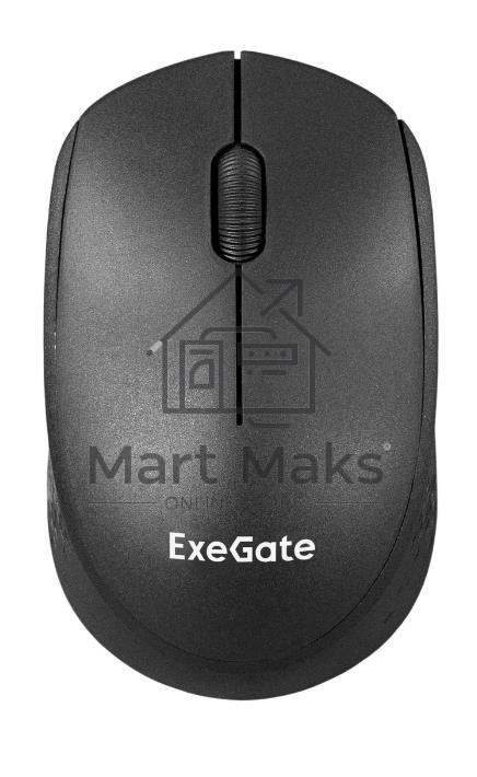 Мышь беспроводная ExeGate Professional Standard SR-9038 черный, 1200 dpi, радиоканал, USB, кнопки - 3