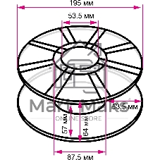 Пластик для принтера 3D Cactus CS-3D-PLA-1KG-S-PURP PLA SILK d1.75мм 1кг L326м 1цв.