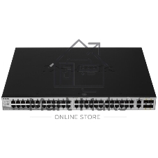 Коммутатор D-Link DGS-3130-54PS/B2A, 48×1 Гбит/с + 2×10 Гбит/с Base-T + 4×10 Гбит/с SFP+, управляемый