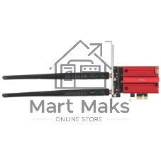 Сетевой адаптер Wi-Fi + Bluetooth Cudy WE3000S АХ5400 PCI Express (ант.внеш.съем) 2ант.