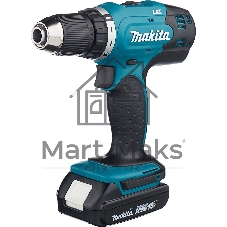 Дрель-шуруповерт Makita DDF453SYE, 18 В, 1,5 Ач, 42 Нм, щеточный
